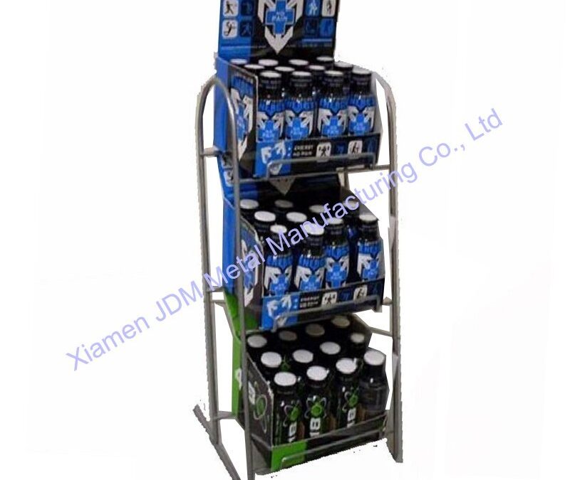 Food and Drink Promotional Display Rack for Beverage Merchandising #3847