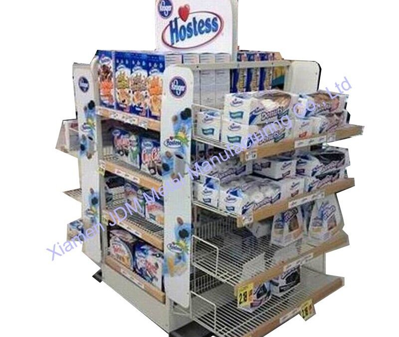 Food and Drink Promotional Display Rack for Beverage Merchandising #3854
