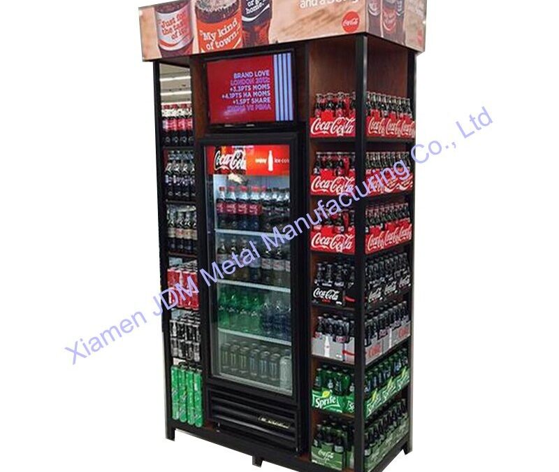 Food and Drink Promotional Display Rack for Beverage Merchandising #3859