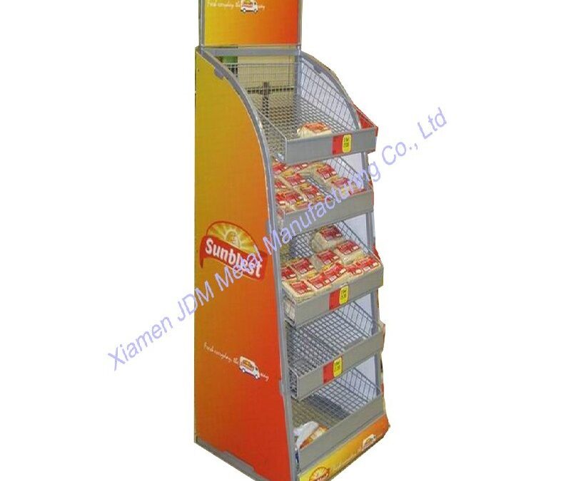 Food and Drink Promotional Display Rack for Beverage Merchandising #3876