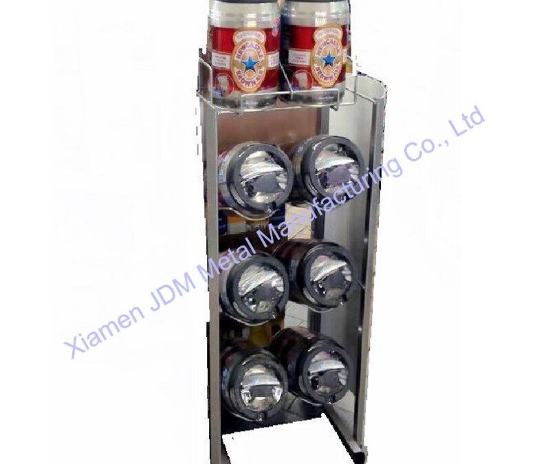 Food and Drink Promotional Display Rack for Beverage Merchandising #3889