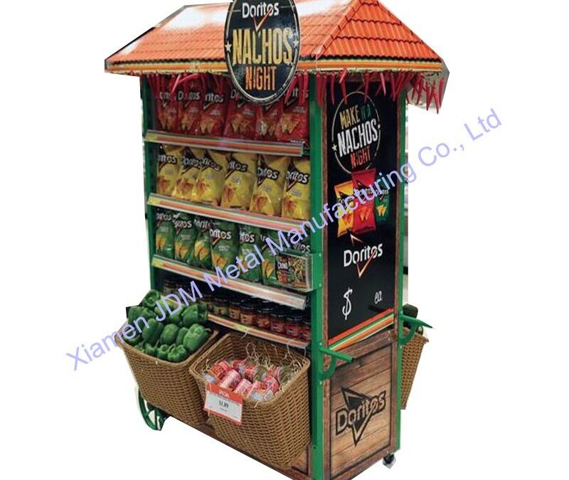 Food and Drink Promotional Display Rack for Beverage Merchandising #3928