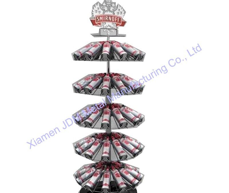 Food and Drink Promotional Display Rack for Beverage Merchandising #3951