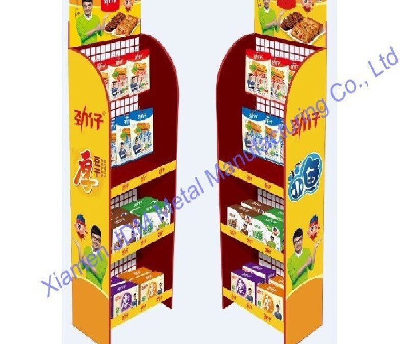 Food and Drink Promotional Display Rack for Beverage Merchandising #4207