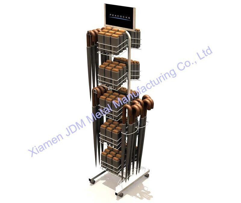 Food and Drink Promotional Display Rack for Beverage Merchandising #4538