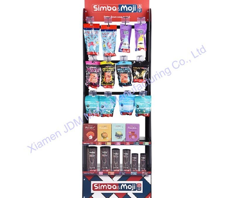 Food and Drink Promotional Display Rack for Beverage Merchandising #4541