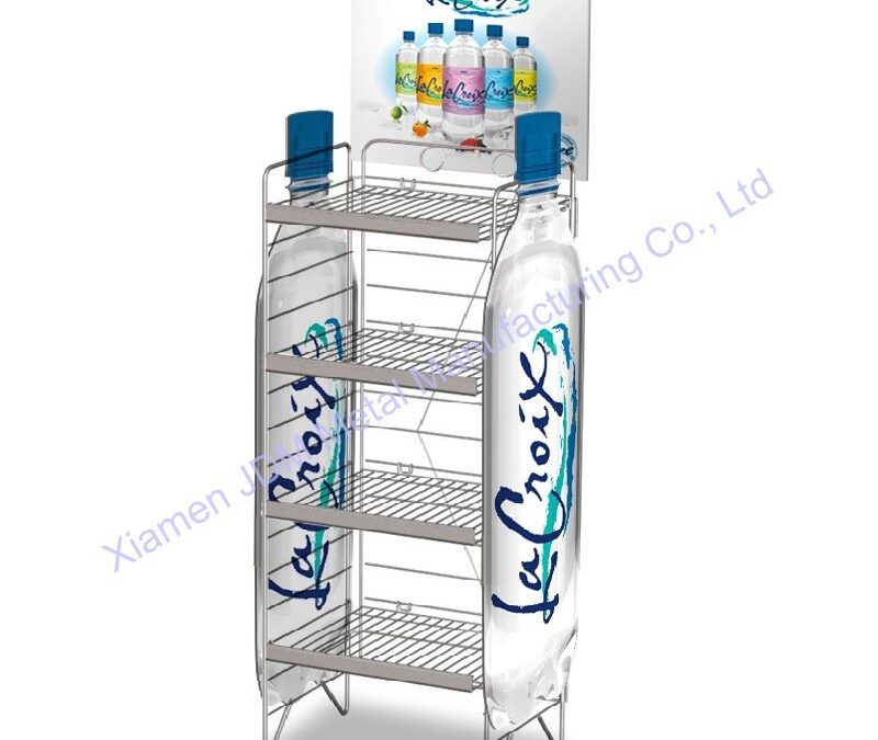Food and Drink Promotional Display Rack for Beverage Merchandising #4588