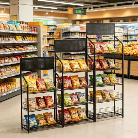 Food and Drink Promotional Rack for Beverage Merchandising #1839