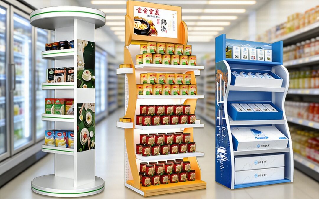Pegboard Hook Display Rack for Beverage Merchandising #4895