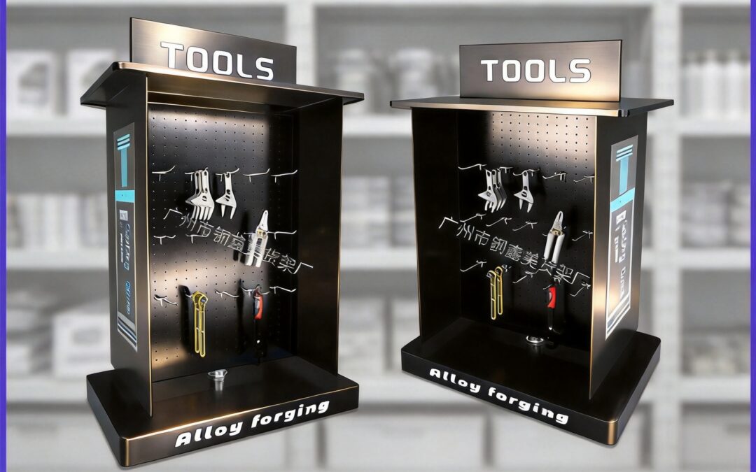 Pegboard Hook Display Rack for Beverage Merchandising #4897