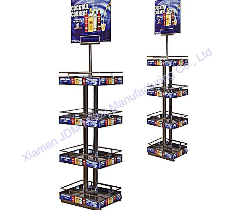 Retail Beverage Merchandising Stand for Snack Retail Displays #3477