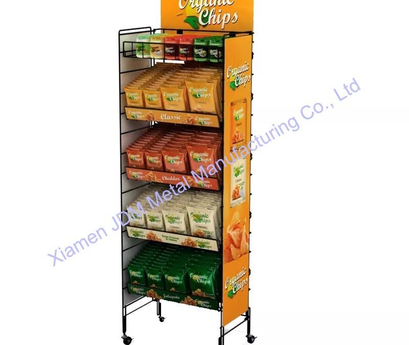 Retail Beverage Merchandising Stand for Snack Retail Displays #3677