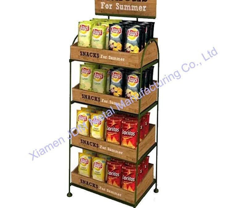 Retail Beverage Merchandising Stand for Snack Retail Displays #3715