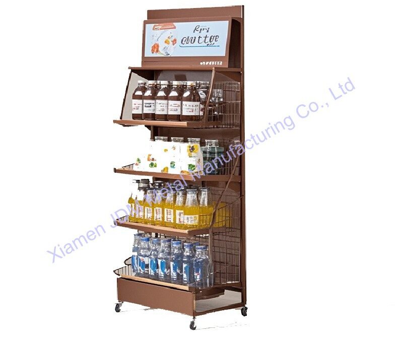 Retail Merchandising Display Fixture for Beverage Merchandising #3075