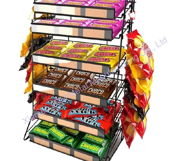 Retail Merchandising Display Fixture for Snack Retail Displays #3202