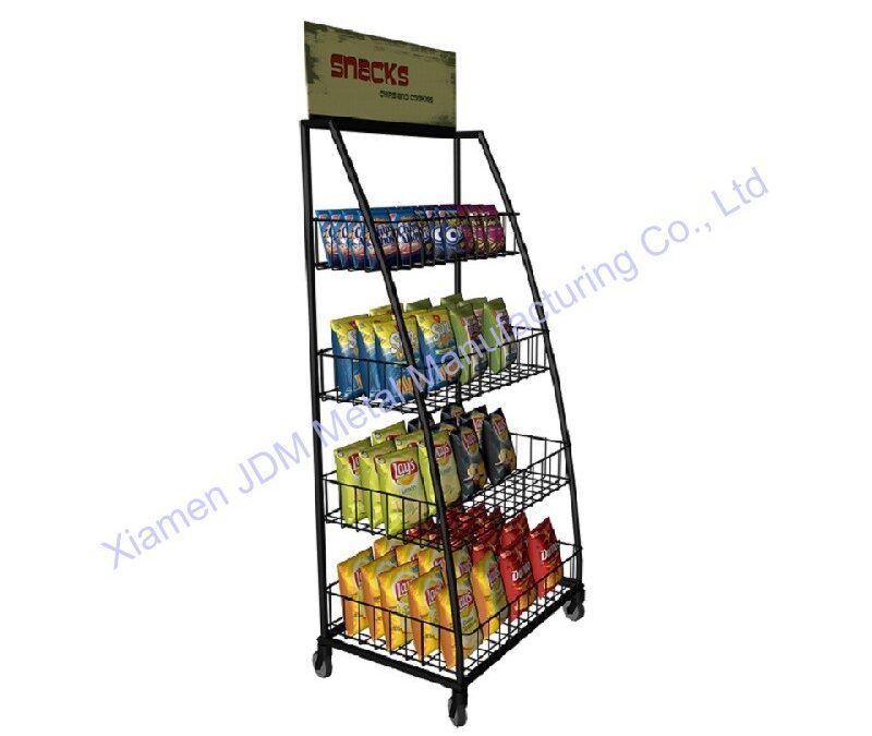 Retail Merchandising Display Fixture for Snack Retail Displays #4714
