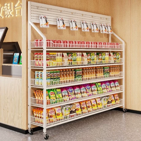 Snack and Beverage Display Rack for Beverage Merchandising #1918