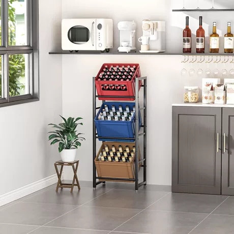 Snack and Beverage Display Rack for Beverage Merchandising #2499