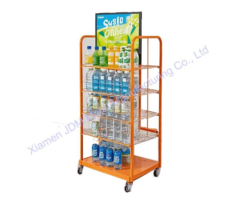 Snack and Beverage Display Rack for Beverage Merchandising #3065