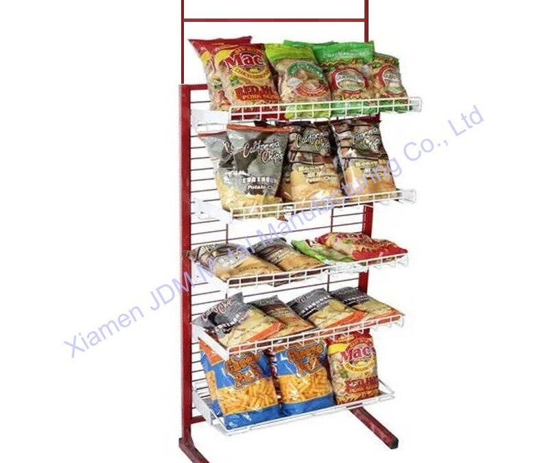 Snack and Beverage Display Rack for Beverage Merchandising #3146