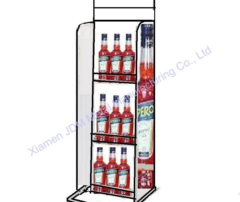 Snack and Beverage Display Rack for Beverage Merchandising #3160