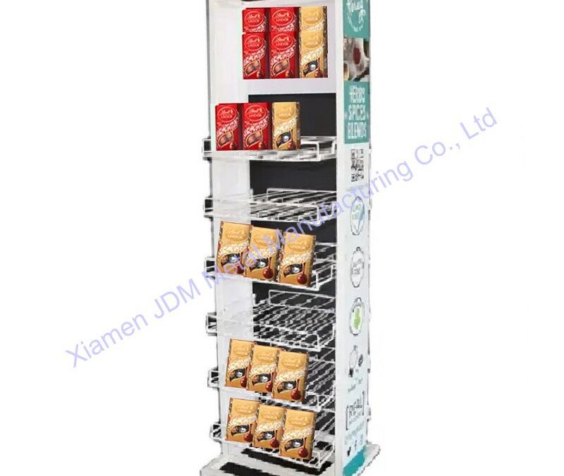 Snack and Beverage Display Rack for Beverage Merchandising #3162