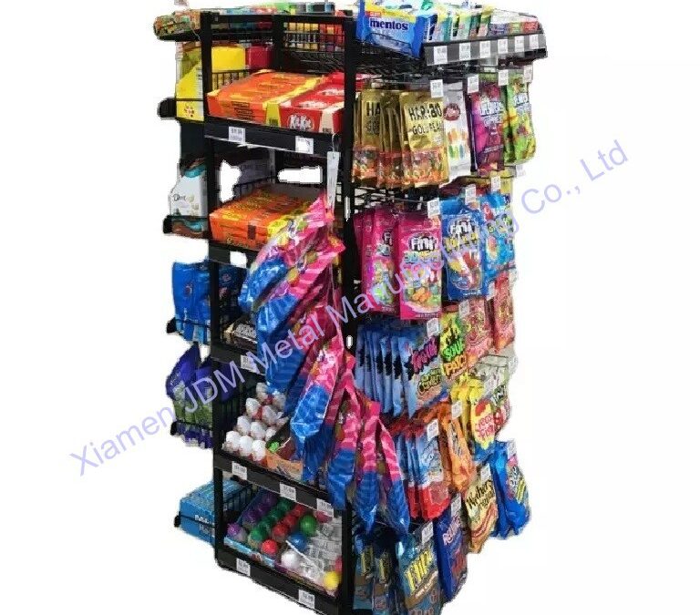 Snack and Beverage Display Rack for Beverage Merchandising #3303