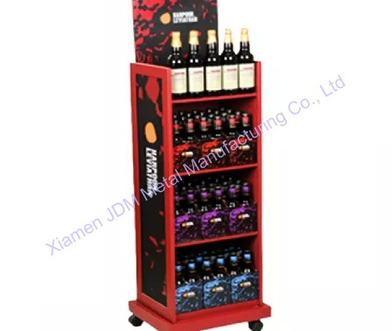 Snack and Beverage Display Rack for Beverage Merchandising #3316