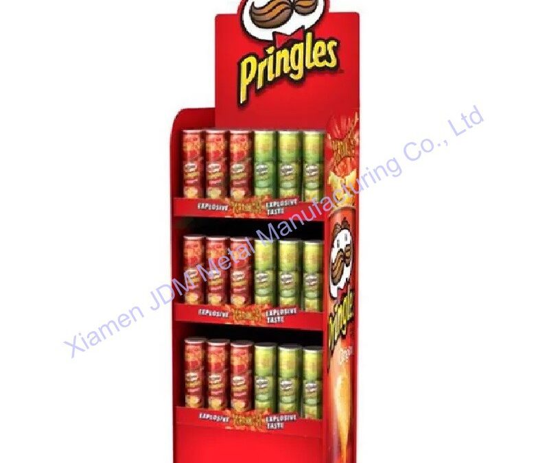 Snack and Beverage Display Rack for Beverage Merchandising #3382