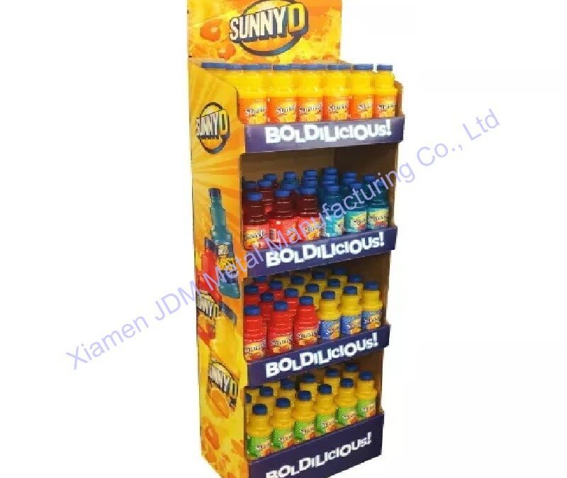 Snack and Beverage Display Rack for Beverage Merchandising #3394