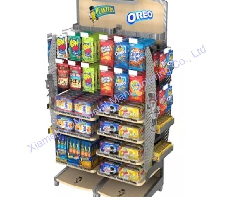 Snack and Beverage Display Rack for Beverage Merchandising #3402