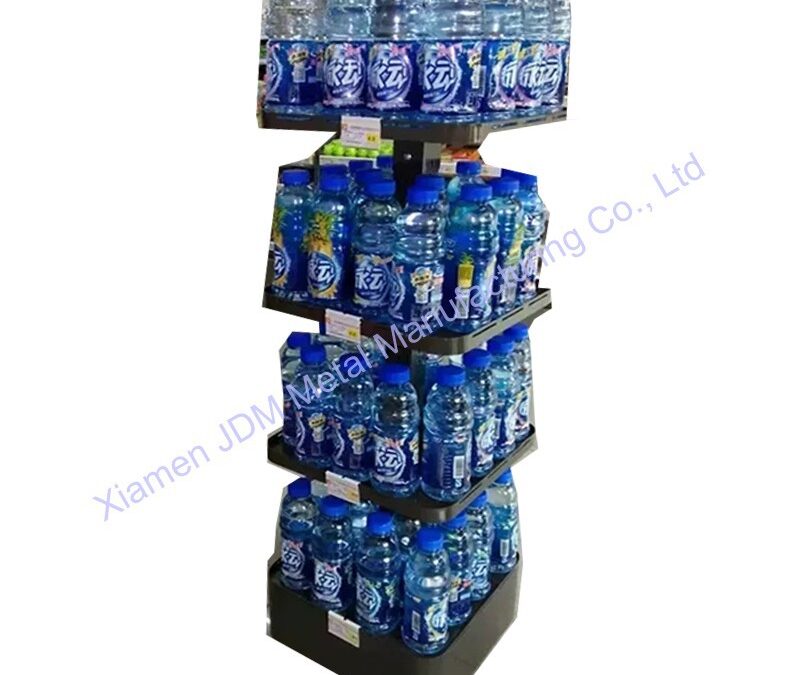Snack and Beverage Display Rack for Beverage Merchandising #3419
