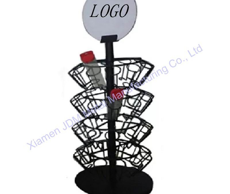Snack and Beverage Display Rack for Beverage Merchandising #3422