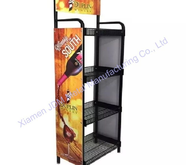 Snack and Beverage Display Rack for Beverage Merchandising #3427
