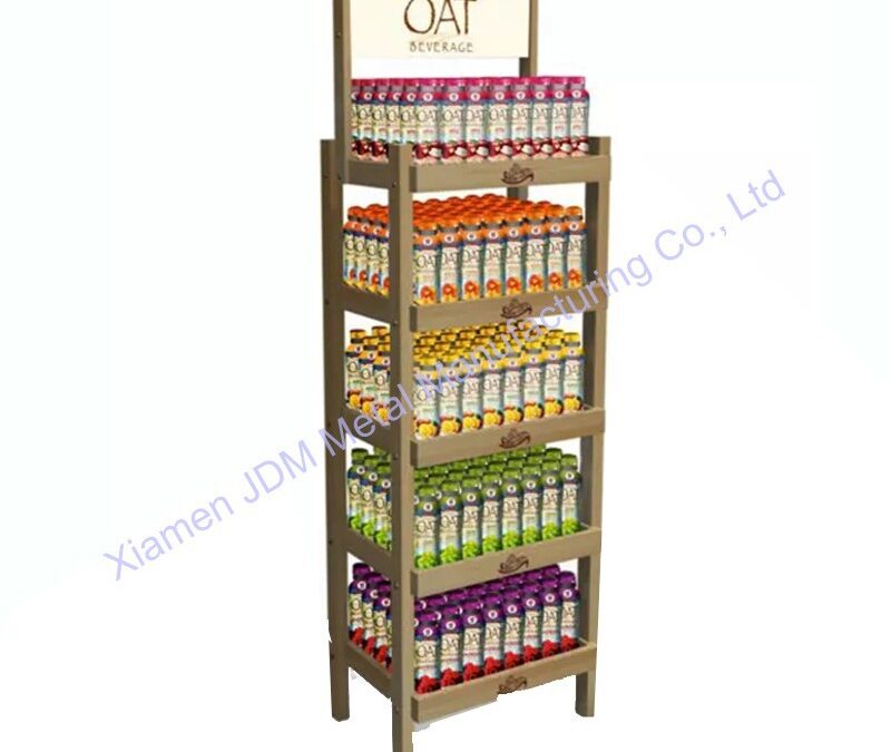 Snack and Beverage Display Rack for Beverage Merchandising #3462