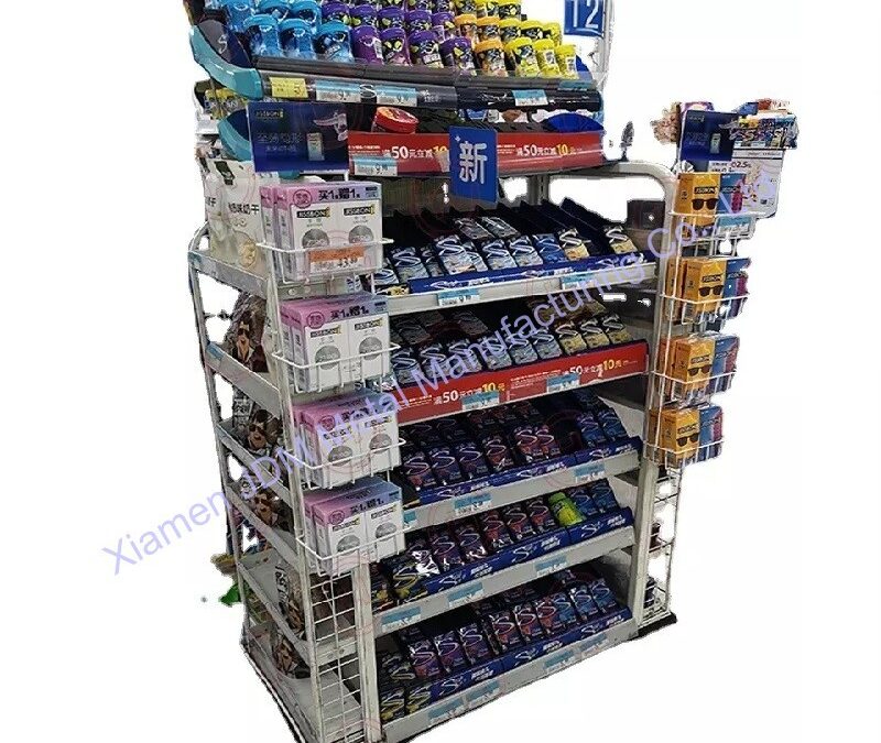Snack and Beverage Display Rack for Beverage Merchandising #3479