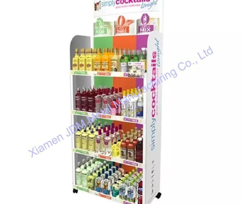 Snack and Beverage Display Rack for Beverage Merchandising #3546