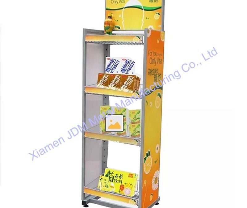 Snack and Beverage Display Rack for Beverage Merchandising #3548