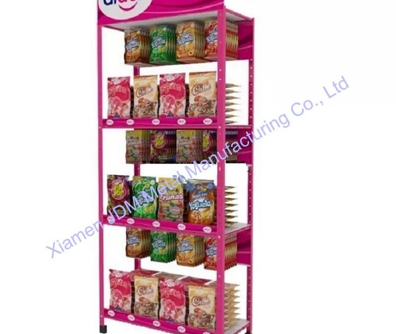 Snack and Beverage Display Rack for Beverage Merchandising #3567