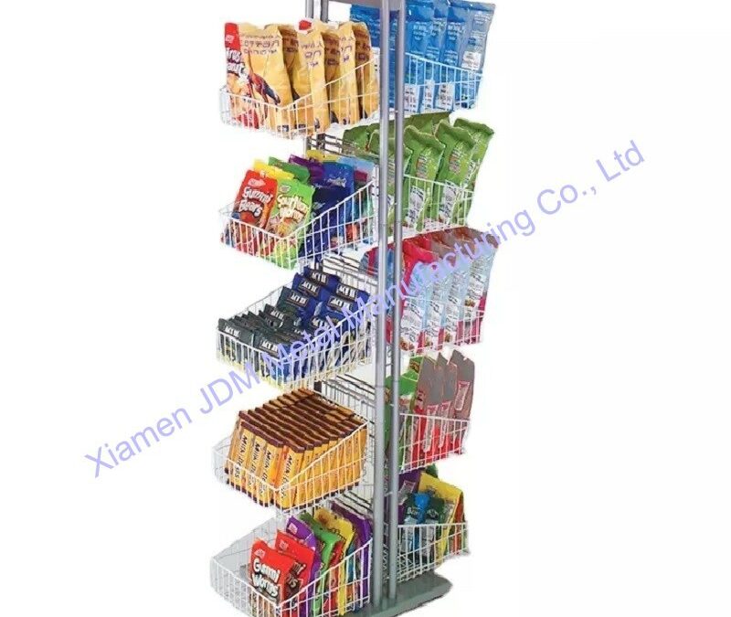 Snack and Beverage Display Rack for Beverage Merchandising #3600