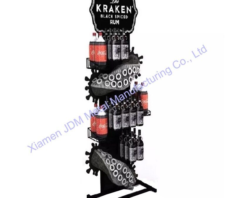 Snack and Beverage Display Rack for Beverage Merchandising #3669