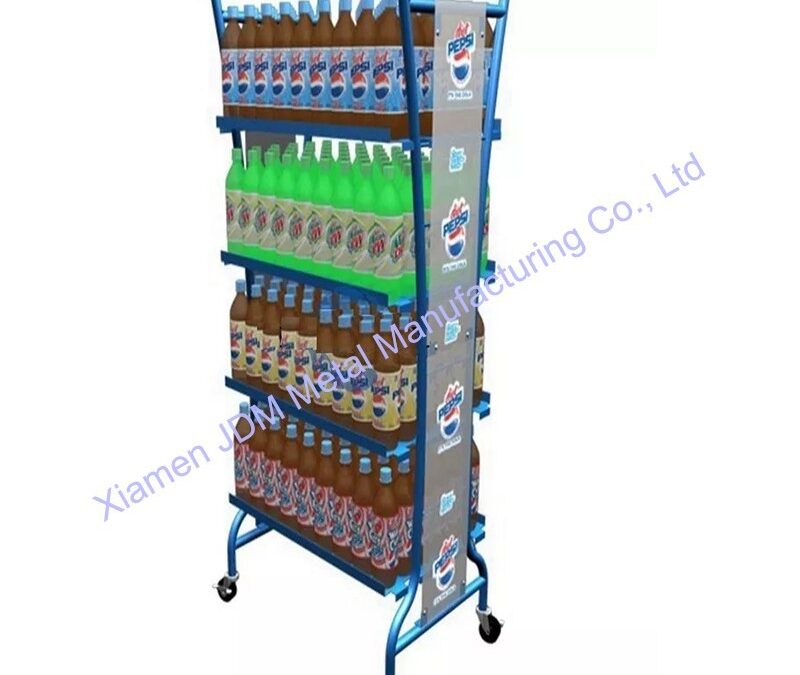 Snack and Beverage Display Rack for Beverage Merchandising #3696