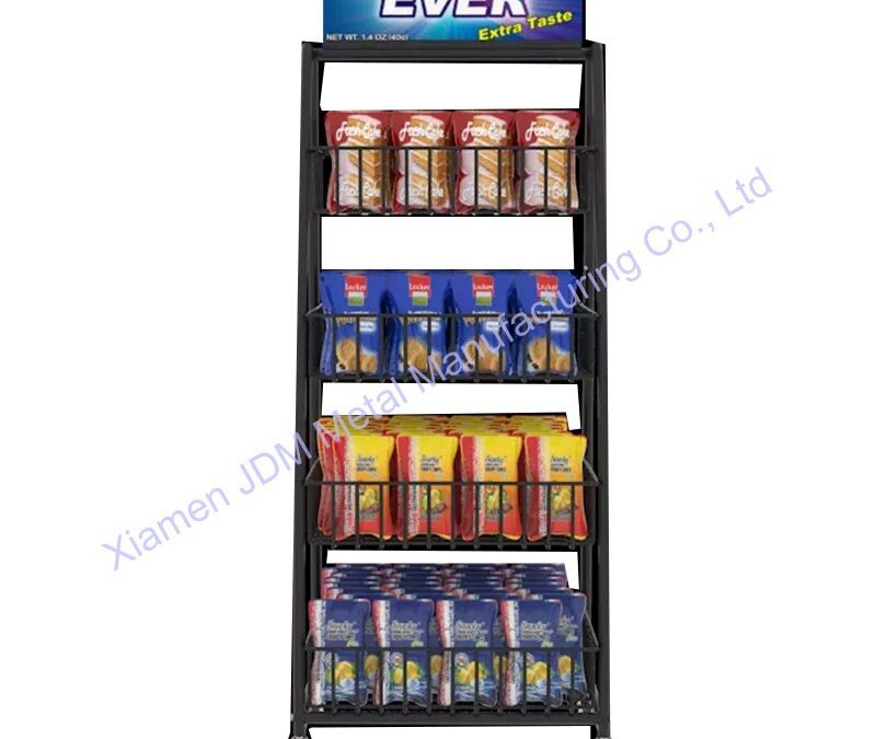 Snack and Beverage Display Rack for Beverage Merchandising #3762