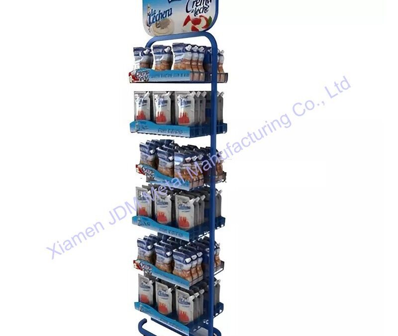 Snack and Beverage Display Rack for Beverage Merchandising #3763