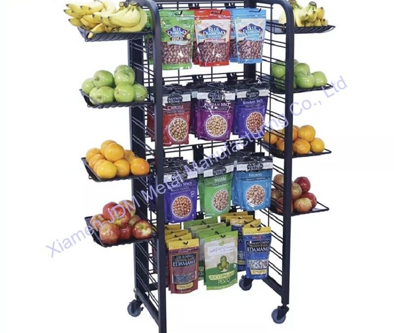 Snack and Beverage Display Rack for Beverage Merchandising #3768