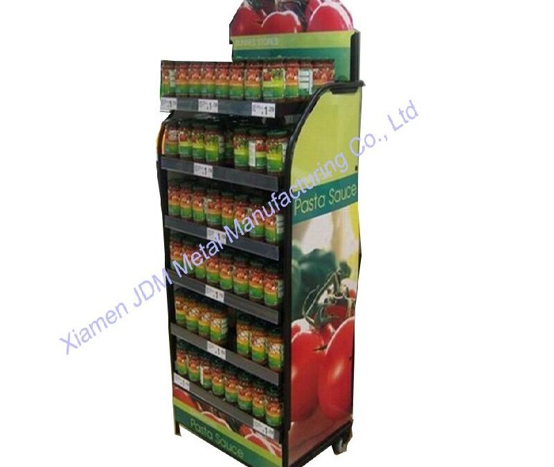 Snack and Beverage Display Rack for Beverage Merchandising #3813