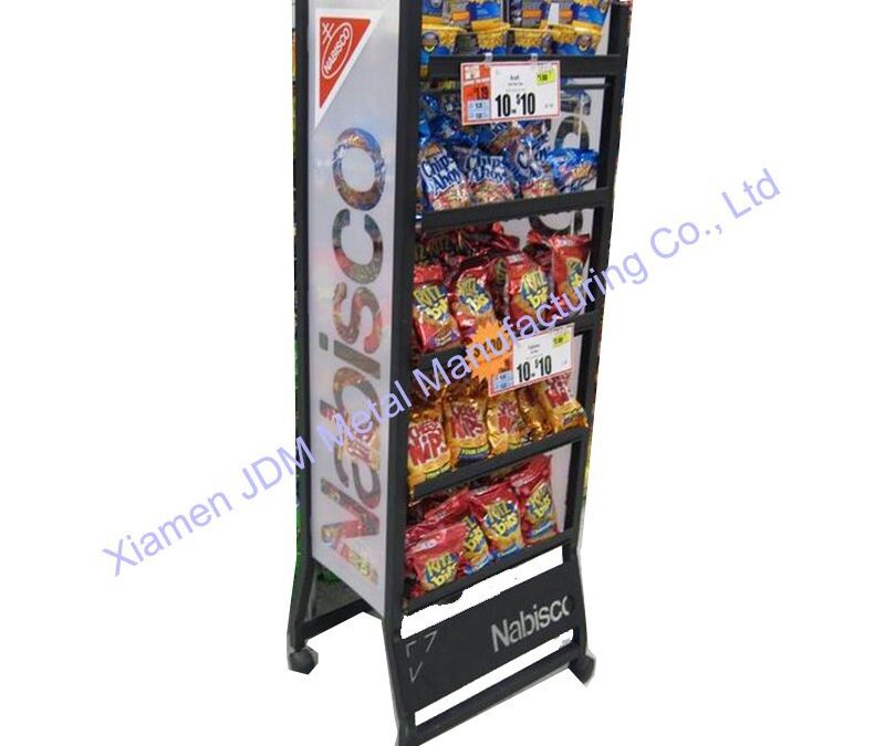 Snack and Beverage Display Rack for Beverage Merchandising #3850