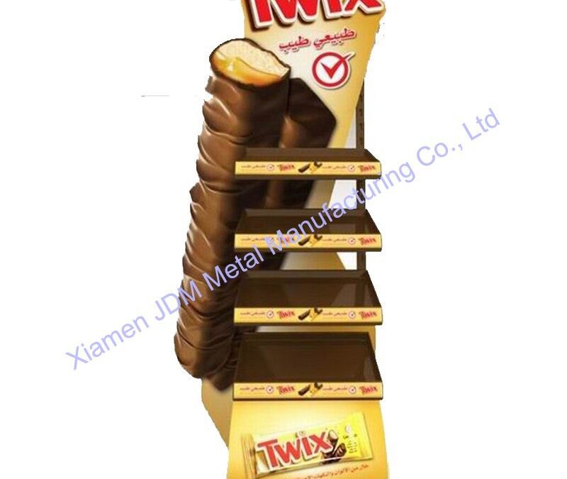 Snack and Beverage Display Rack for Beverage Merchandising #3853