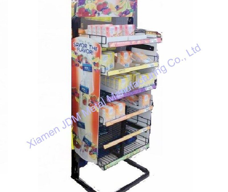 Snack and Beverage Display Rack for Beverage Merchandising #3882