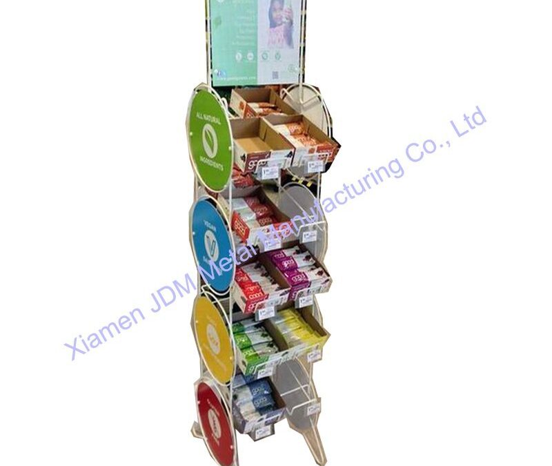 Snack and Beverage Display Rack for Beverage Merchandising #3902